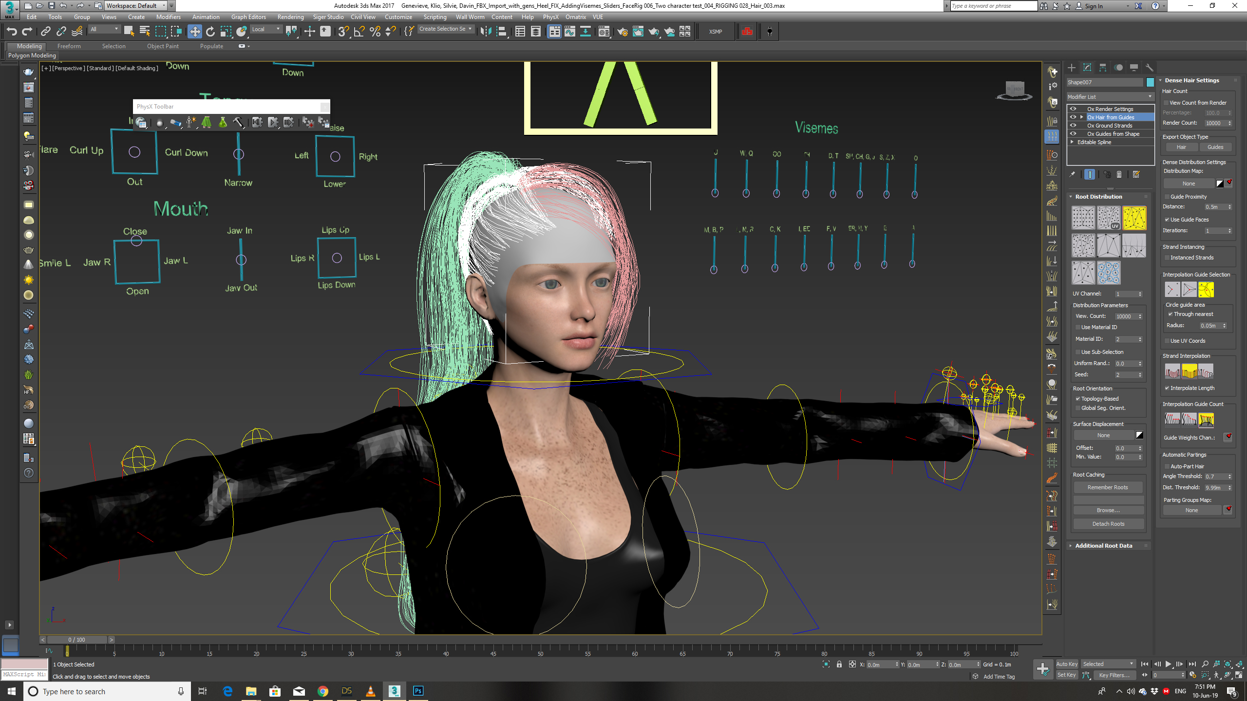 polygonal viewport hair ornatrix 4.4